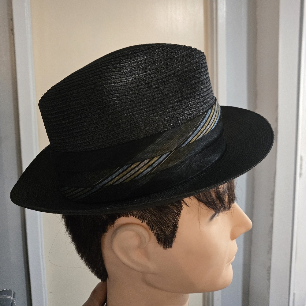 Vintage Resistol black With Accent hat 65/8